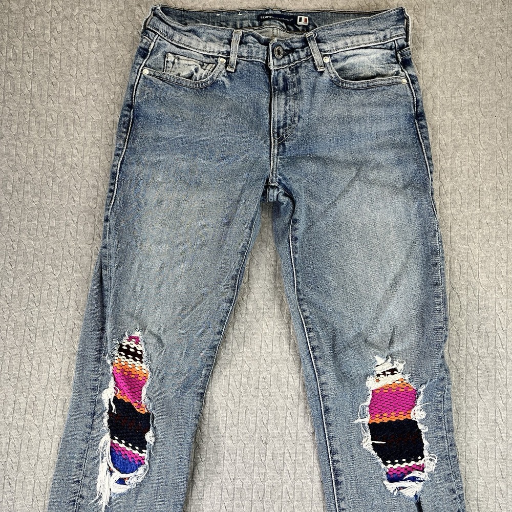 Levis boyfriend made & crafted Dress Jeans Women 24X30 low rise straight leg
